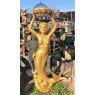 Wells Reclamation Gold Cast Iron Mermaid Statue (Large)