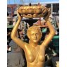 Wells Reclamation Gold Cast Iron Mermaid Statue (Large)
