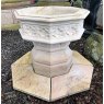 Wells Reclamation Hand Carved Stone Font