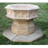 Wells Reclamation Hand Carved Stone Font