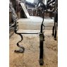 Wells Reclamation Unusual Pair of Wrought Iron Fire Dogs