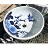 Round Chinese Sink (Blue & White)