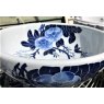 Wells Reclamation Round Chinese Sink (Blue & White)