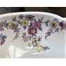 Wells Reclamation Scalloped Edge Porcelain Sink (White Floral)