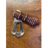 Wells Reclamation Polished Wooden Beehive Escutcheon (Nickel)