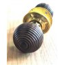 Beehive Wooden Door Knobs (Brass)