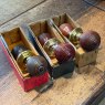 Wells Reclamation Beehive Wooden Door Knobs (Brass)