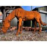 Wells Reclamation Large Grazing Cast Iron Horse