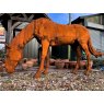 Wells Reclamation Large Grazing Cast Iron Horse