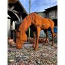 Wells Reclamation Large Grazing Cast Iron Horse