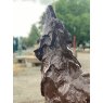 Wells Reclamation Large Howling Wolf Cast Iron Statue