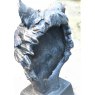 Wells Reclamation Cast Iron Wolf Head Bust Statue