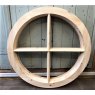 Wells Reclamation Large Round Window (Pine)