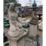 Wells Reclamation Pair of Reclaimed Weathered Triton & Athena Statues