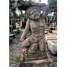 Wells Reclamation Pair of Reclaimed Weathered Triton & Athena Statues
