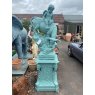 Wells Reclamation Rare Cast Iron Statue With Plinth