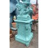 Rare cast iron statue with plinth