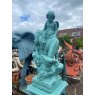 Wells Reclamation Rare cast iron statue with plinth