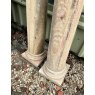 Pair of Carved Natural Stone Columns