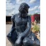 Wells Reclamation Caesar and Jaguar Cast Iron Statue