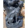 Wells Reclamation Caesar and Jaguar Cast Iron Statue