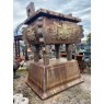 Wells Reclamation Massive Chinese "Ding" Vessel Bronzed Cast Iron Planter