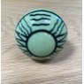 Ceramic Cupboard Knobs (Geometric Green)
