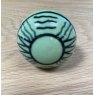 Wells Reclamation Ceramic Cupboard Knobs (Green)