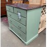Wells Reclamation Victorian painted Mahogany chest of drawers