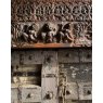 Wells Reclamation Indian 1800's fortified carved teak doors