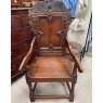 Wells Reclamation Victorian carved Oak chair