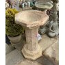 Wells Reclamation Carved natural stone birdbath
