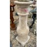 Natural carved stone plinth