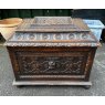 Wells Reclamation Vintage carved Oak Wine cooler