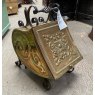 Wells Reclamation Vintage Brass coal scuttle