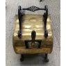 Wells Reclamation Vintage Brass coal scuttle