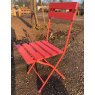 Wells Reclamation Folding café style chair