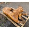 Wells Reclamation Cast Iron Garden Seat Horse Statue