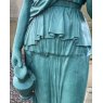 Wells Reclamation Cast Iron 'Lady With Tea' Birdbath Statue