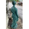 Wells Reclamation Cast Iron 'Lady With Tea' Birdbath Statue