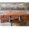 Wells Reclamation Vintage 1930's Leather Expanding Suitcase