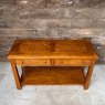 Wells Reclamation Contemporary Oak Console Table