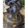 Wells Reclamation Cast Iron Woman With Lilypads Fountain On Plinth