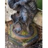 Wells Reclamation Cast Iron Woman With Lilypads Fountain On Plinth Statue