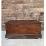 Wells Reclamation Vintage Elm Blanket Box On Casters