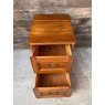 Wells Reclamation Contemporary Stained Pine Filing Cabinet