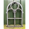 Cast Iron Arched Window Frame (Fleur de Lys)