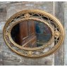 Wells Reclamation 19th Century Victorian Giltwood & Gesso Oval Wall Mirror