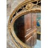 19th Century Victorian Giltwood & Gesso Oval Wall Mirror