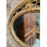 Wells Reclamation 19th Century Victorian Giltwood & Gesso Oval Wall Mirror